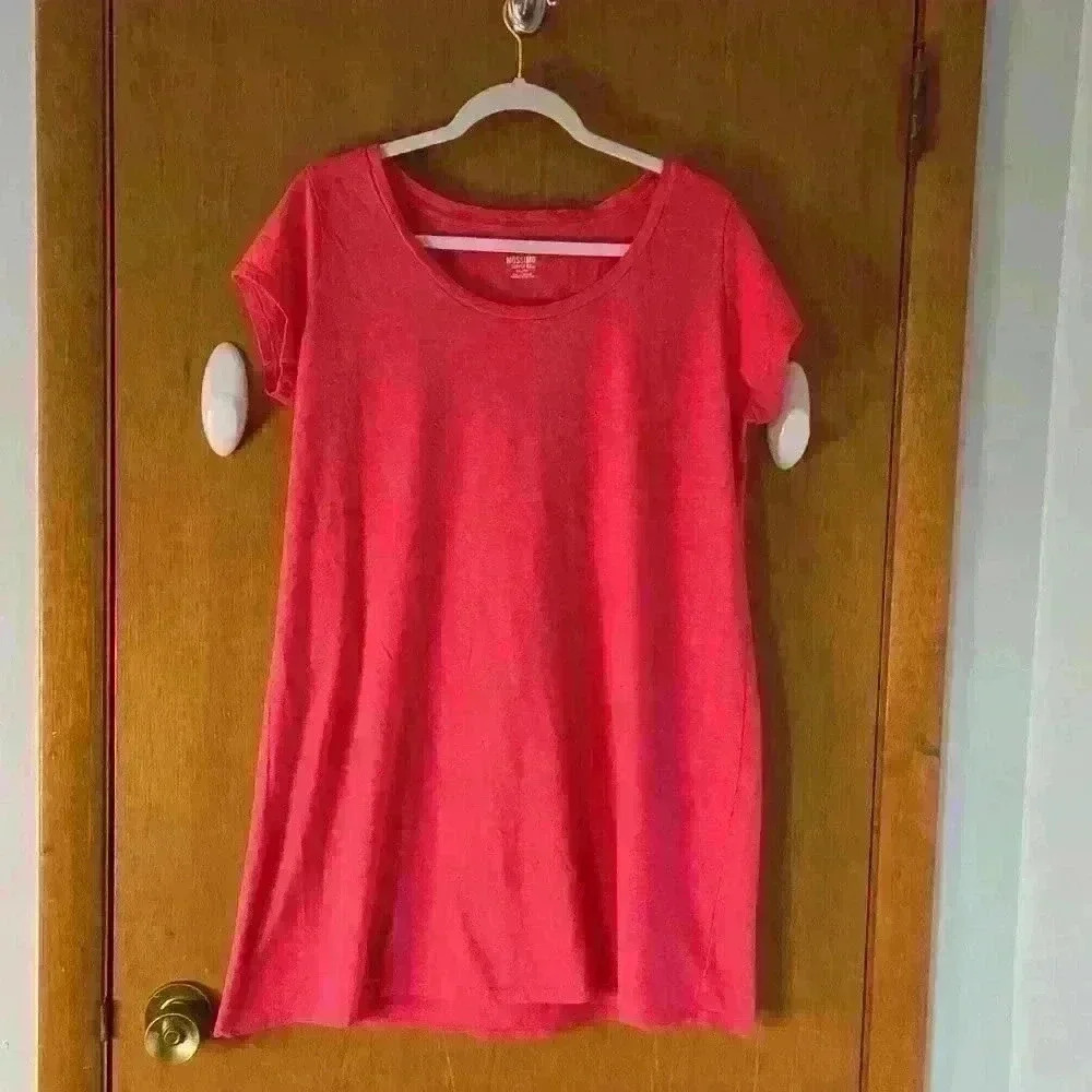 Massimo brand tee-shirt dress/ tunic watermelon colored size XXL .